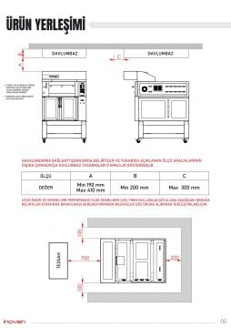 KOZA 60X80 1 KATLI TAŞ TABANLI MAYALANDIRMALI FIRIN