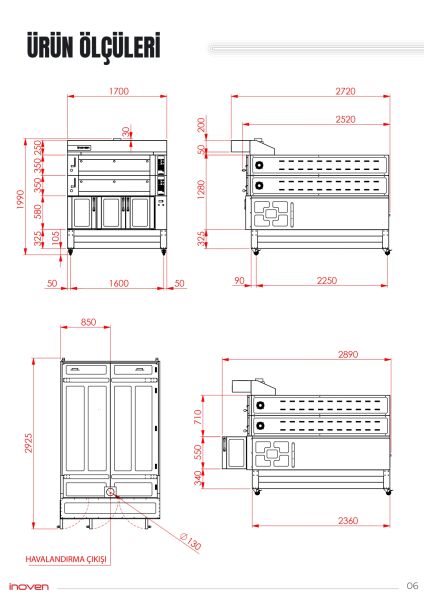KOZA 120X200 2 KATLI TAŞ TABANLI MAYALANDIRMALI FIRIN