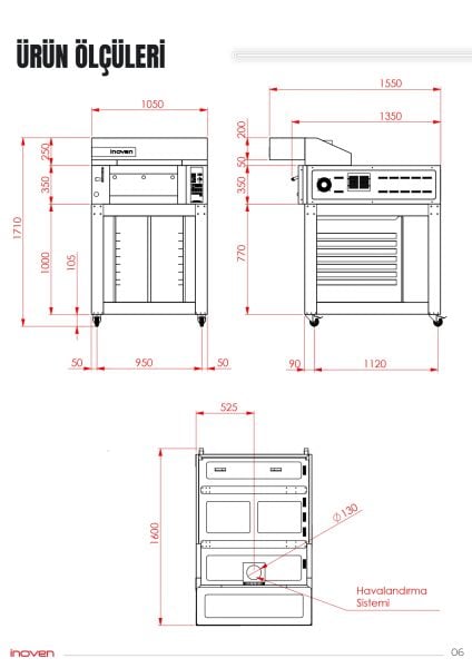 KOZA 60X80 1 KATLI TAŞ TABANLI SEHPALI FIRIN