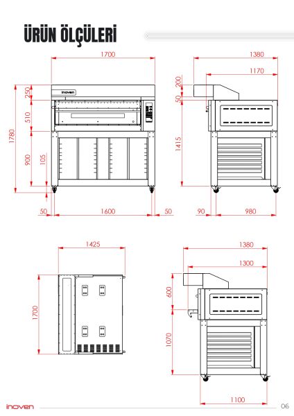 MONTANİA 2 KATLI 120X80 GAZLI SEHPALI TAŞ TABAN FIRIN